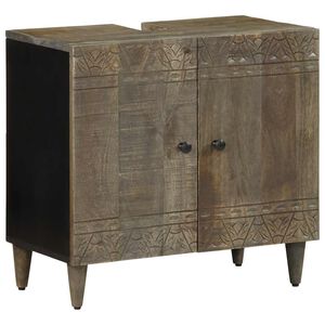 vidaXL t&ouml;m&ouml;r mang&oacute;fa f&uuml;rdőszobai mosd&oacute;szekr&eacute;ny 62 x 33 x 58 cm