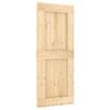 vidaXL Cs&uacute;sz&oacute; ajt&oacute; NARVIK Term&eacute;szetes &eacute;s Fekete 85 x 210 cm (152,5 cm)