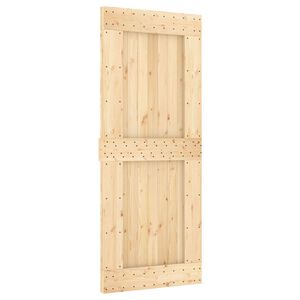 vidaXL Cs&uacute;sz&oacute; ajt&oacute; NARVIK Term&eacute;szetes &eacute;s Fekete 85 x 210 cm (152,5 cm)