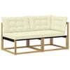 vidaXL Sarokkanap&eacute; egys&eacute;gek p&aacute;rn&aacute;val Feh&eacute;r 162,5 x 83 x 73 cm