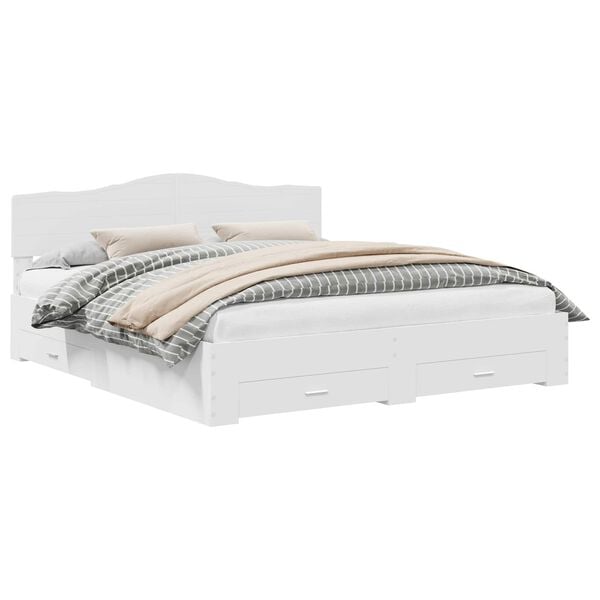 vidaXL &Aacute;gykeret fejt&aacute;ml&aacute;val fi&oacute;kkal Feh&eacute;r 200 x 200 cm Faanyag