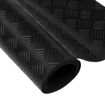 Csúszásgátló bordáslemez mintás gumi padlószőnyeg 2 x 1 m
