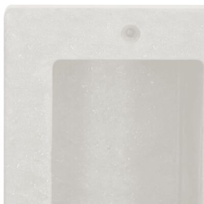 vidaXL matt fehér zuhanyfal-mélyedés 2 rekesszel 41 x 51 x 10 cm