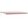 vidaXL Beh&uacute;zhat&oacute; napellenző Piros &eacute;s Feh&eacute;r 600 &times; 300 cm
