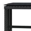 vidaXL 4 db fekete polyrattan kerti szék párnákkal 40 x 40 x 35 cm
