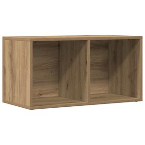 vidaXL LP k&eacute;zműves t&ouml;lgy sz&iacute;nű szerelt fa t&aacute;rol&oacute;doboz 69,5x34x36 cm