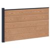 vidaXL Ker&iacute;t&eacute;s K&eacute;szlet 175 x 105 cm WPC &eacute;s Alum&iacute;nium Barna