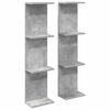 vidaXL Falpolc 2 db Betonsz&uuml;rke 22 x 15 x 100 cm Szerelt Fa