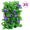 vidaXL 5 db z&ouml;ld bőv&iacute;thető műborosty&aacute;n r&aacute;cs 180 x 20 cm