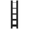 vidaXL fekete tömör fenyőfa könyvszekrény/térelválasztó 41x35x160 cm