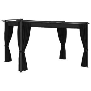 vidaXL antracitsz&uuml;rke pavilon 4 x 3 m