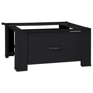 vidaXL Mos&oacute;g&eacute;p Talp Fekete 64 x 55 x 32,5 cm Ac&eacute;l