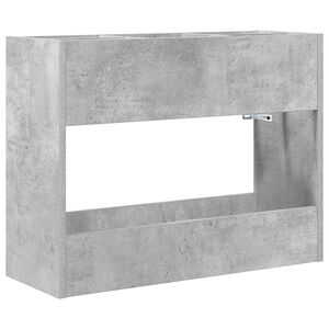 vidaXL Napernyő &Aacute;llv&aacute;ny Beton Sz&uuml;rke 65 x 24 x 50 cm Szerelt Fa