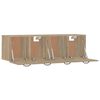 vidaXL 2 db sonoma t&ouml;lgy sz&iacute;nű szerelt fa faliszekr&eacute;ny 80x35x36,5 cm
