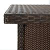 vidaXL barna polyrattan sarok bárasztal 100 x 50 x 105 cm