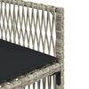 vidaXL 9r&eacute;szes vil&aacute;gossz&uuml;rke polyrattan kerti &eacute;tkezőgarnit&uacute;ra p&aacute;rn&aacute;val