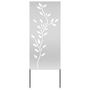 vidaXL Kertv&eacute;dő v&aacute;szon Vir&aacute;gos Ez&uuml;st 50 x 140 cm Horganyzott ac&eacute;l
