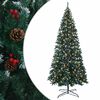 vidaXL Műanyag Hajtogat&oacute;s Kar&aacute;csonyfa 500 cm 900 LED Meleg feh&eacute;r