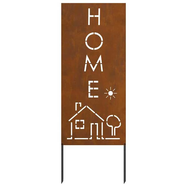 vidaXL Kertv&eacute;dő v&aacute;szon Rozsd&aacute;s 50 x 140 cm Időj&aacute;r&aacute;s&aacute;ll&oacute; ac&eacute;l