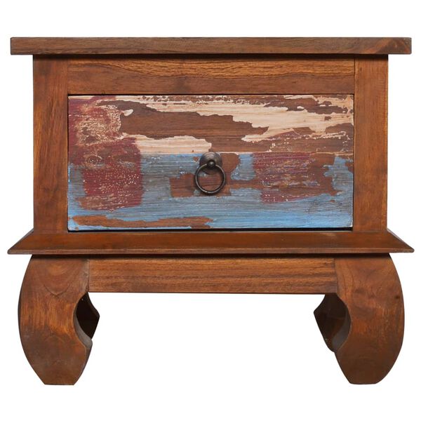 vidaXL újrahasznosított tíkfa éjjeliszekrény 45 x 35 x 40 cm