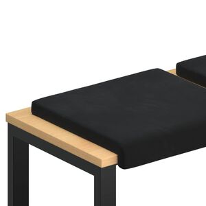 vidaXL Padp&aacute;rna 2 db B&aacute;rsony Fekete M&eacute;ret: 35 cm m&eacute;ly