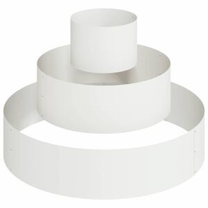 vidaXL Kerti cser&eacute;p Feh&eacute;r 90 x 90 x 20 cm Hidegen hengerelt ac&eacute;l