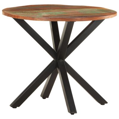 vidaXL tömör újrahasznosított fa kisasztal 68 x 68 x 56 cm