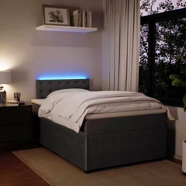 vidaXL s&ouml;t&eacute;tsz&uuml;rke b&aacute;rsony rug&oacute;s &aacute;gy matraccal 120 x 200 cm