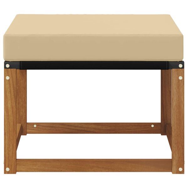 vidaXL K&uuml;lt&eacute;ri l&aacute;btart&oacute; T&ouml;m&ouml;r ak&aacute;cfa &eacute;s Textilene sz&ouml;vet Term&eacute;szetes