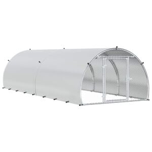 vidaXL Ty&uacute;kh&aacute;z Ez&uuml;st 400 x 150 x 100 cm Horganyzott Ac&eacute;l