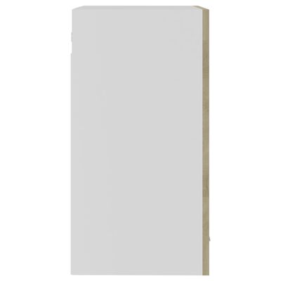 vidaXL sonoma-tölgy színű forgácslap függő üvegszekrény 40x31x60 cm