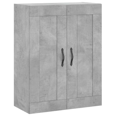 vidaXL betonszürke szerelt fa fali szekrény 69,5 x 34 x 90 cm