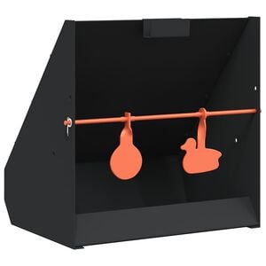 vidaXL L&ouml;ved&eacute;kfog&oacute; Fekete 31 x 23 x 31,5 cm Ac&eacute;l