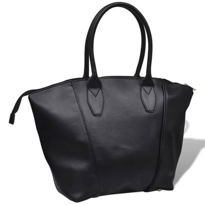 Négyzetes táska fekete