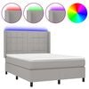 vidaXL vil&aacute;gossz&uuml;rke sz&ouml;vet rug&oacute;s &eacute;s LED-es &aacute;gy matraccal 140x190 cm
