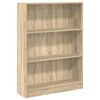 vidaXL sonoma t&ouml;lgy sz&iacute;nű szerelt fa k&ouml;nyvespolc 80 x 24 x 109 cm