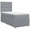 vidaXL Boxspring &aacute;gy matraccal Vil&aacute;gossz&uuml;rke Egyszem&eacute;lyes Sz&ouml;vet
