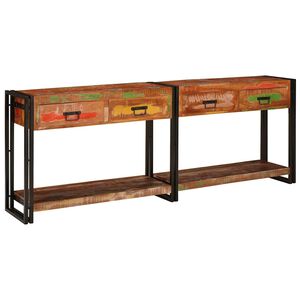 vidaXL Konzolasztalok 2 db Soksz&iacute;nű 200 x 33 x 75 cm