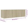 vidaXL sonoma tölgy szerelt fa TV-szekrény 100 x 30 x 30 cm