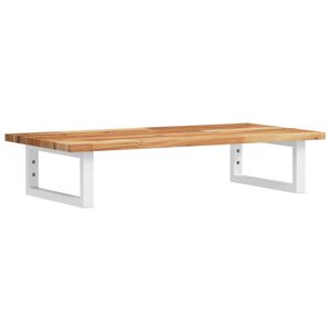 vidaXL ac&eacute;l &eacute;s t&ouml;m&ouml;r ak&aacute;cfa falra szerelhető mosd&oacute;polc