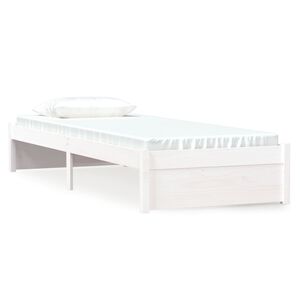 vidaXL Small Single feh&eacute;r t&ouml;m&ouml;r fa &aacute;gykeret 75 x 190 cm