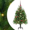 vidaXL Kar&aacute;csonyfa 150 LED-del &aacute;llv&aacute;nnyal Z&ouml;ld 120 cm PE