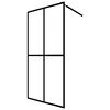 vidaXL hom&aacute;lyos&iacute;tott edzett &uuml;veg zuhanyfal 140 x 195 cm
