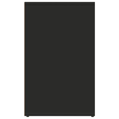 vidaXL fekete szerelt fa pipereszekrény 80 x 40 x 65 cm