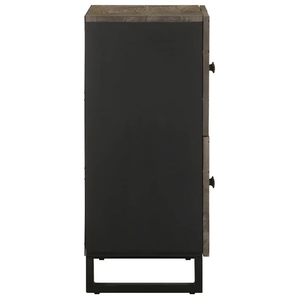 vidaXL Sideboard Fekete 60x33x75 cm t&ouml;m&ouml;rfa Mango