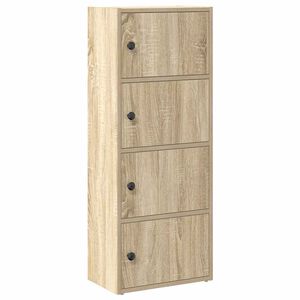 vidaXL sonoma t&ouml;lgy sz&iacute;nű szerelt fa k&ouml;nyvszekr&eacute;ny 40x24x102 cm