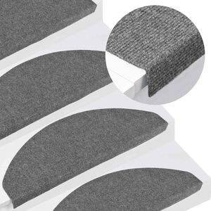 vidaXL 30 db sz&uuml;rke &ouml;ntapad&oacute; l&eacute;pcsőszőnyeg 65 x 22,5 x 3,5 cm