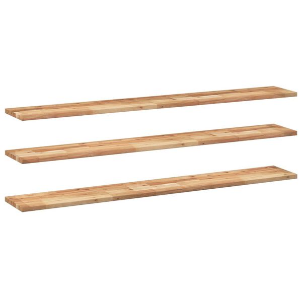 vidaXL 3 db olajbevonat&uacute; t&ouml;m&ouml;r ak&aacute;cfa f&uuml;ggőpolc 160 x 20 x 2 cm