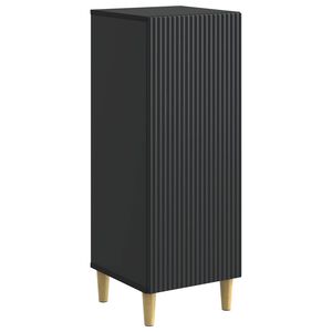 vidaXL Sz&eacute;f Fekete 33 x 34,5 x 90 cm Szerelt Fa