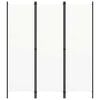 vidaXL feh&eacute;r 3 paneles parav&aacute;n 150 x 180 cm